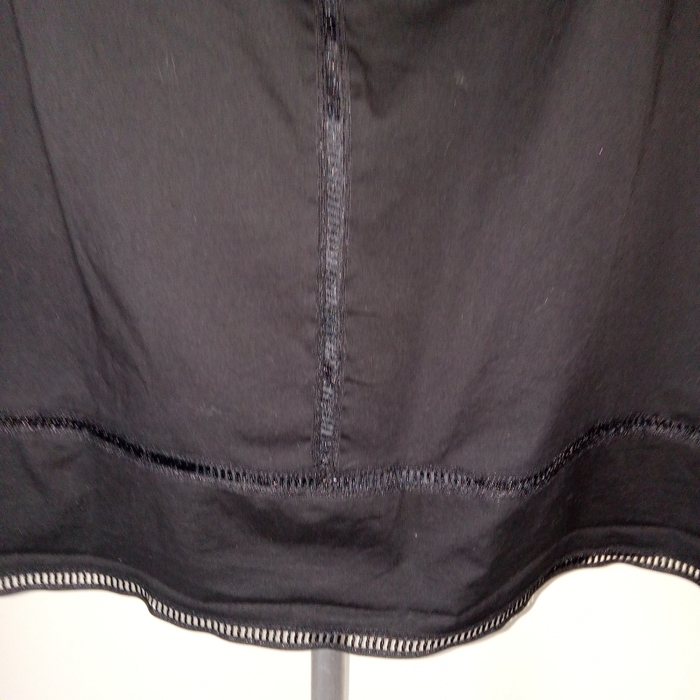 Cynthia Steffe Black Lined Cotton/Spandex Skirt 14 - Picture 5 of 9
